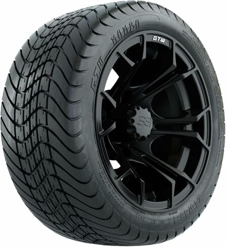 GTW 12 بوصة جولف العربة العجلات والإطارات التحرير والسرد | عجلات GTW Spyder Red/Black في 215/35-12 (18 ") إطارات شارع Mamba | مجموعة من 4 in Kuwait