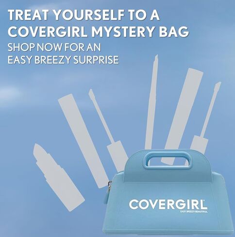 CoverGirl Makeup Essentials Mystery Bag, Stocking Stuffer Gifts, Exclusive CoverGirl Makeup Bag, 4 Full Size Products in Kuwait