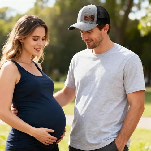 قبعة Dad Est 2026، قبعة عيد الأب الأول هدايا عيد ميلاد للأب الجديد، قبعة بيسبول لسائقي الشاحنات قابلة للتعديل in Saudi Arabia