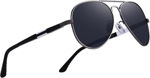 Men Classic HD Polarized Pilot Sunglasses For Driving Aviation Aluminum Mens Eyewear in Saudi Arabia