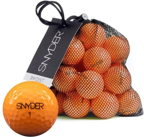 Snyder Distance Premium Golf Balls - Surlyn Cover, Golf Practice Balls, Long Strikes and Straight Trajectories, Distance-Focused, Professional Performance, Colored Golf Balls, 20 Pack in Saudi Arabia