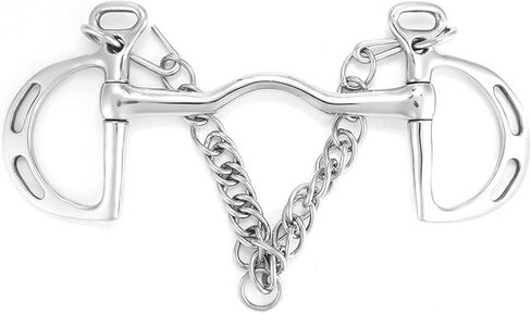 Low Port Kimberwick Horse Bit, Stainless Steel Kimberwicke Bit with Low Port Mouth Roller in Saudi Arabia
