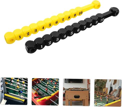 2pcs Foosball Score Counters Portable Multi-Functional Scorekeepers for Table Football Soccer Games Plastic Scoring Markers for Standard Football Tables in Saudi Arabia