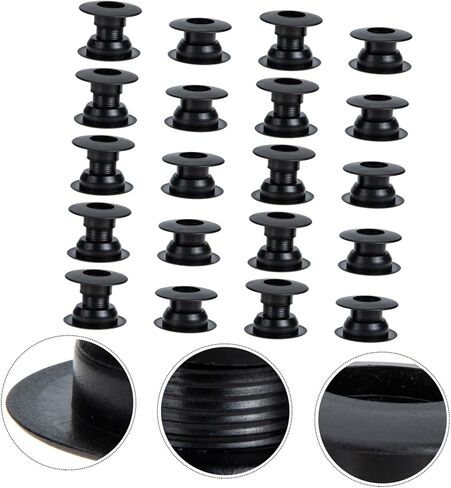 Kisangel Universal Foosball Rod Bearings 10 أزواج من 5/8 16 مم من البلاستيك لطاولة كرة القدم البطانات القوية لسطح الطاولة ملحقات كرة القدم لتعزيز اللعب in Saudi Arabia