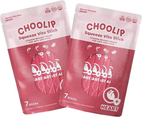 Squeeze Vita Stick Lickable Treats for Dogs & Cats. 7 Brain Support Sticks with Essential multivitamins. Soft and Tasty Paste for All Life Stages, Supporting Brain Health. Made in Korea in Kuwait