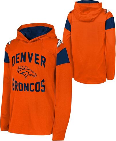 سترة كرة القدم Outerstuff NFL للأطفال الشباب 8-20 مرخصة رسميًا، شعار الفريق الأساسي ذو الأكمام الطويلة وخفيفة الوزن in Saudi Arabia