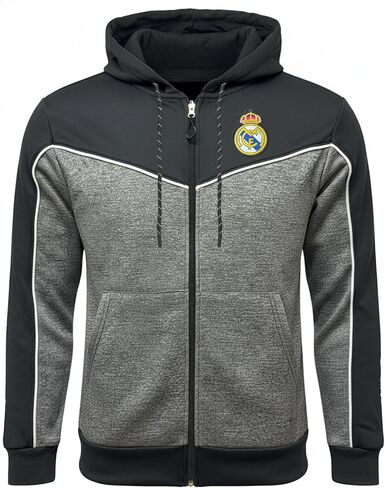 Icon Sports Real Madrid Full Zip Hoodie – Adult Fit - Licensed R. Madrid Hooded Sweatshirt in Saudi Arabia