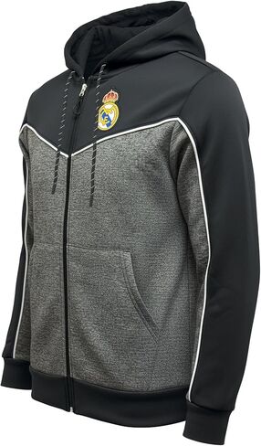 Icon Sports Real Madrid Full Zip Hoodie – Adult Fit - Licensed R. Madrid Hooded Sweatshirt in Saudi Arabia