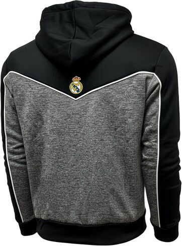 Icon Sports Real Madrid Full Zip Hoodie – Adult Fit - Licensed R. Madrid Hooded Sweatshirt in Saudi Arabia