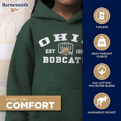 سويت شيرت بغطاء للرأس للشباب من الجنسين من Barnesmith NCAA، شعار عتيق، ملون in Kuwait