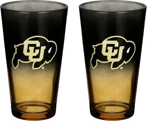 The Memory Company Officially Licensed NCAA 2-Pack 16oz Ombre Pint Glass Set Team Logo Barware Collection for Game Day Celebrations and Home Bar in Saudi Arabia