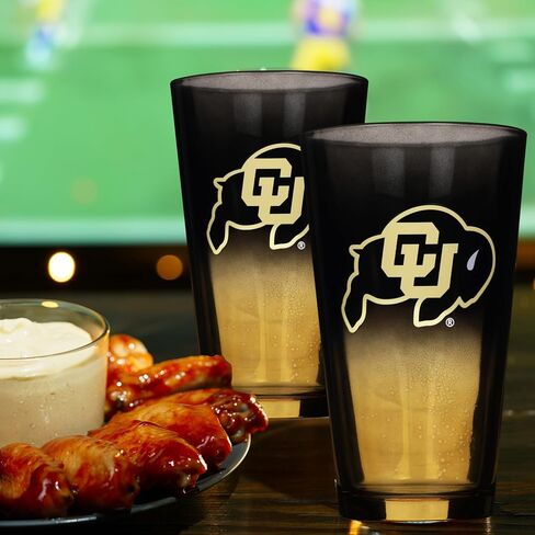 The Memory Company Officially Licensed NCAA 2-Pack 16oz Ombre Pint Glass Set Team Logo Barware Collection for Game Day Celebrations and Home Bar in Saudi Arabia