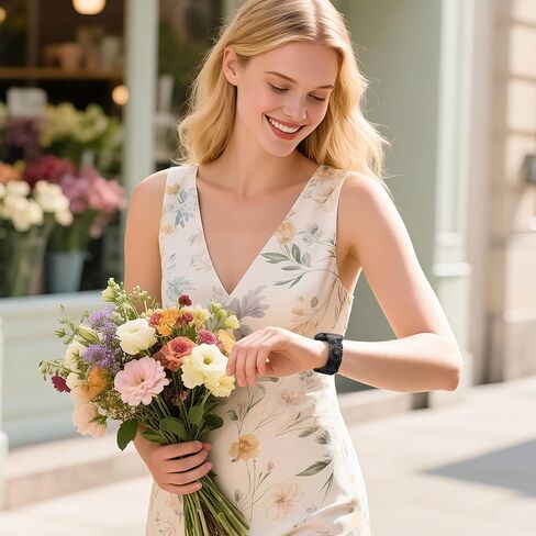 GEAK Sunflower Engraved Bands Compatible for Fitbit Sense/Sense 2/Versa 3/Versa 4 Women Men, Optimization and Upgrade Cute Two-Tone Flower Sport Watch Strap Replacement Wristband for Versa 3 4 Sense 2 in Saudi Arabia