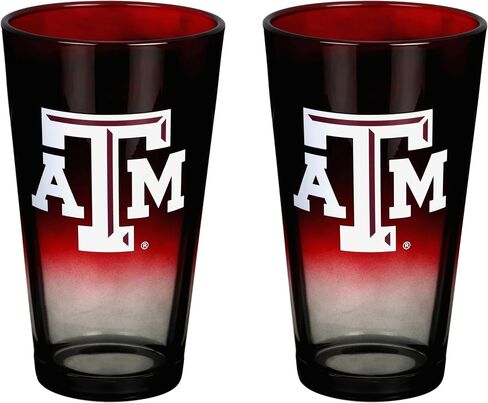The Memory Company Officially Licensed NCAA 2-Pack 16oz Ombre Pint Glass Set Team Logo Barware Collection for Game Day Celebrations and Home Bar in Saudi Arabia