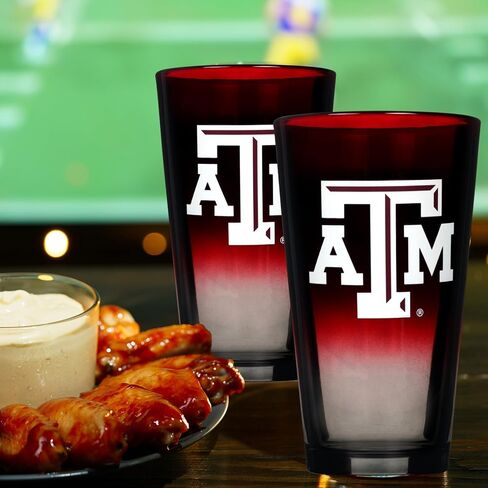 The Memory Company Officially Licensed NCAA 2-Pack 16oz Ombre Pint Glass Set Team Logo Barware Collection for Game Day Celebrations and Home Bar in Saudi Arabia