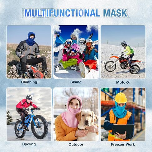 Balaclava Ski Mask for Men&Women Extreme Cold Weather Full Face Masks Warm Cover Winter Face Mask for Skiing & Snowboarding in Saudi Arabia