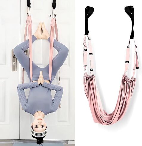 Dance Stretching Equipment - Yoga Strap, Backbend Training Yoga Stretching Rope with Door Anchor, Flexibility Trainer Stretching Equipment Assist Stretch Strap for Fitness Gymnastics Dance Aerial Yoga Ballet in Kuwait