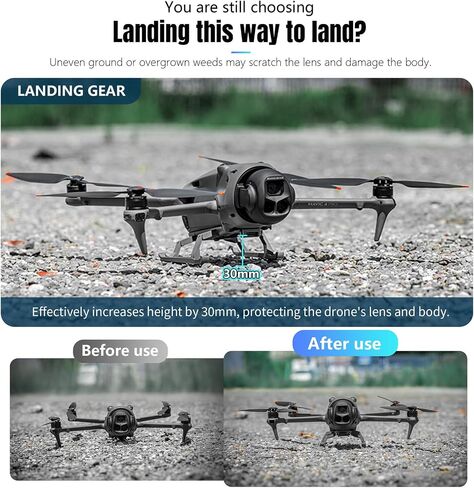 Avata 2 Landing gear for DJI Avata 2 Drone Accessories, Foldable Extended Landing Legs Tripod for DJI AVATA 2 Drone Protector in Saudi Arabia