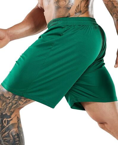 Men's Basketball Shorts Dry Fit Athletic Shorts for Soccer Gym Sports Active Shorts for Men, No Liner No Pocket, UPF 50+ in Saudi Arabia
