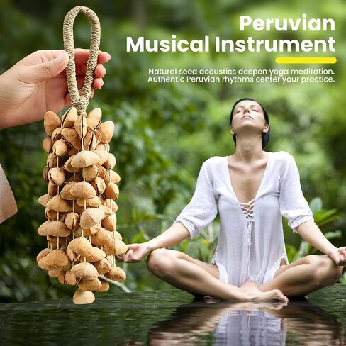 African Natural Hand Shaker Cacho Seed Rattle Bracelet Anklet Handbell Percussion Accessories Musical Instrument in Kuwait
