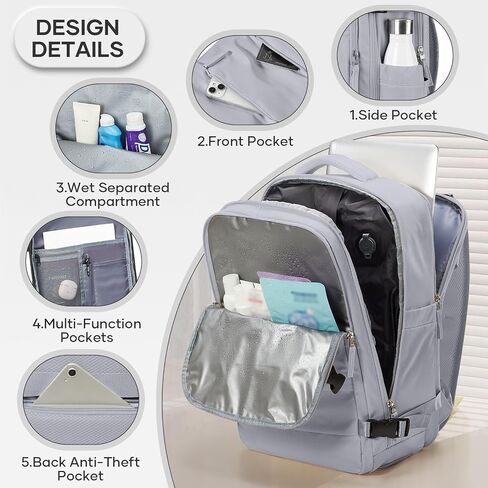 Vacuum Compression Backpack, Travel Vacuum Backpack with Electric Vacpack Pump, Flight Approved Travel Vacuum Bags Carry On Personal Item Suitcase Luggage for Men Women, Beige in Saudi Arabia