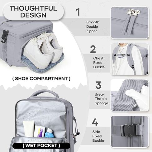 Vacuum Compression Backpack, Travel Vacuum Backpack with Electric Vacpack Pump, Flight Approved Travel Vacuum Bags Carry On Personal Item Suitcase Luggage for Men Women, Beige in Saudi Arabia