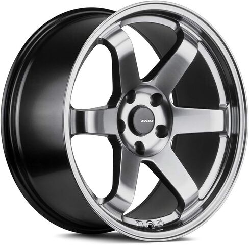 AVID.1 AV-06 Custom Wheel - 18x8.5, 35 Offset, 5x114.3 Bolt Pattern, 73.1mm Hub - Hyper Black Rim in Saudi Arabia