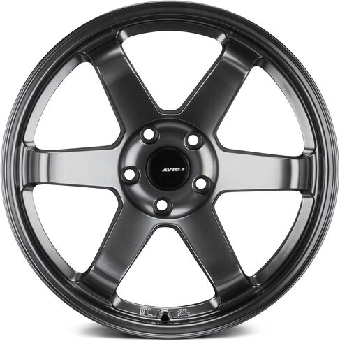 AVID.1 AV-06 Custom Wheel - 18x8.5, 35 Offset, 5x114.3 Bolt Pattern, 73.1mm Hub - Hyper Black Rim in Saudi Arabia