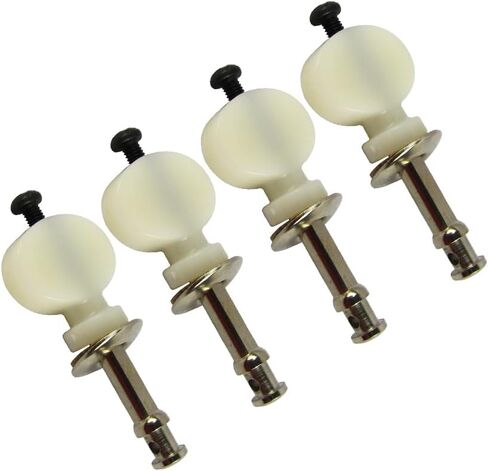 FLEOR 4pcs Black Ukulele Tuning Pegs Pin Machines Tuners String Tuning Keys Heads Knobs in Saudi Arabia