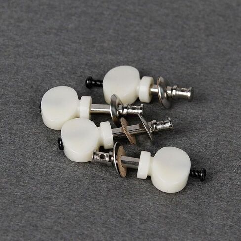 FLEOR 4pcs Black Ukulele Tuning Pegs Pin Machines Tuners String Tuning Keys Heads Knobs in Saudi Arabia