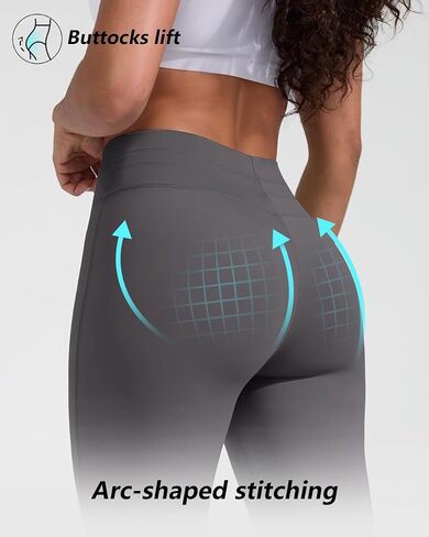 Women's Drawstring Tie Daily Leggings High Waist Workout Yoga Pants Ultra Soft Gusseted Crotch in Saudi Arabia