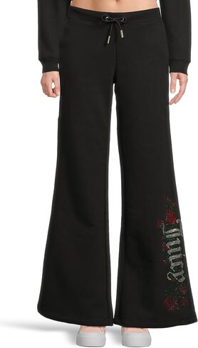 Juicy Couture Women's Wide Leg Track Pants with Back Bling in Saudi Arabia