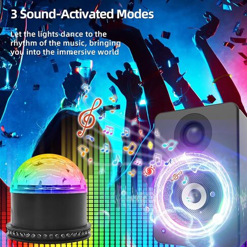 أضواء حفلات مربعة، 4 أوضاع إضاءة DJ ديسكو تعمل بالصوت مع جهاز تحكم عن بعد وستروب، أضواء مسرح الرقص التي تعمل بمنفذ USB لحفلات المنزل، وأعياد الميلاد، والزفاف، والكاريوكي، وKTV، والبار، والنادي، وديكور الهالوين in Kuwait