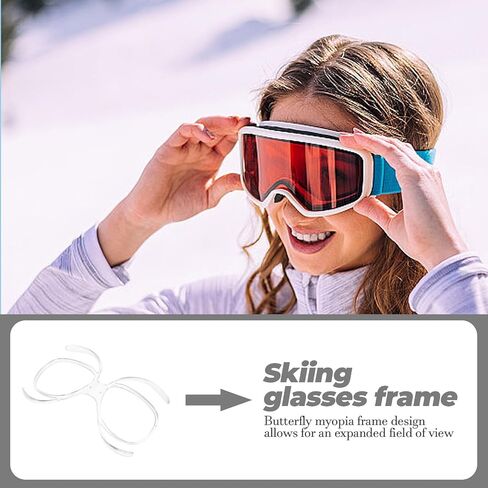 إدراج Sosoport Ski Rx، محول بصري لنظارات التزلج على الجليد لمرتدي النظارات، إطار داخلي ذو حجم عالمي لنظارات الدراجات النارية على الجليد in Saudi Arabia