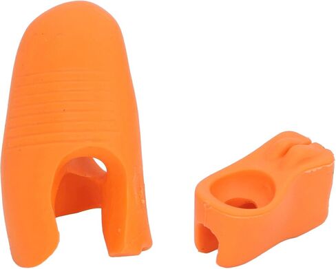 Violin Bow Grip Partner, 2 Pcs Violin Bow Holder, Thumb Stabilizer and Support, Reusable Violin Viola Teaching Aid Accessory for Kid Adult Learn Violins (Orange) in Saudi Arabia