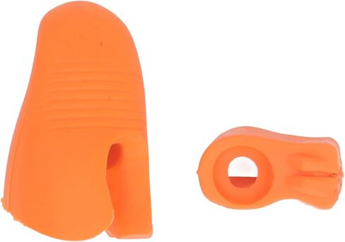 Violin Bow Grip Partner, 2 Pcs Violin Bow Holder, Thumb Stabilizer and Support, Reusable Violin Viola Teaching Aid Accessory for Kid Adult Learn Violins (Orange) in Saudi Arabia