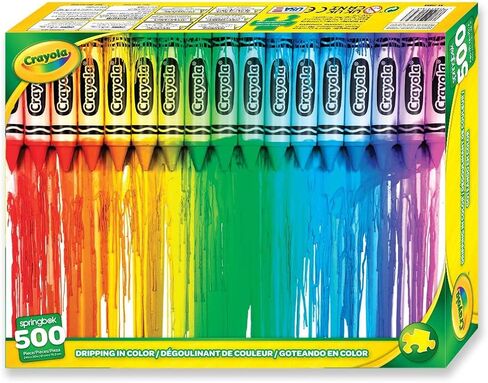 Springbok Crayola Color Me Spring 500 Piece Jigsaw Puzzle للبالغين والعائلات in Saudi Arabia