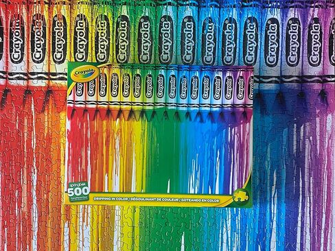 Springbok Crayola Color Me Spring 500 Piece Jigsaw Puzzle للبالغين والعائلات in Saudi Arabia