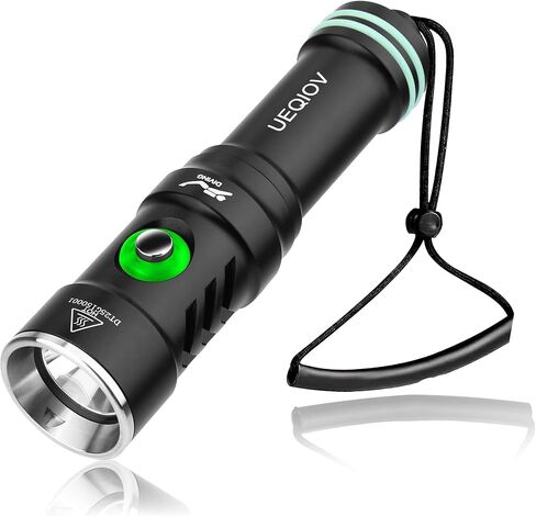 Diving Light is Suitable for Outdoor Scuba Diving, 4000lm Bright Diving Flashlight, 4 Modes of Underwater Lights, IPX8 Waterproof Flashlight in Saudi Arabia