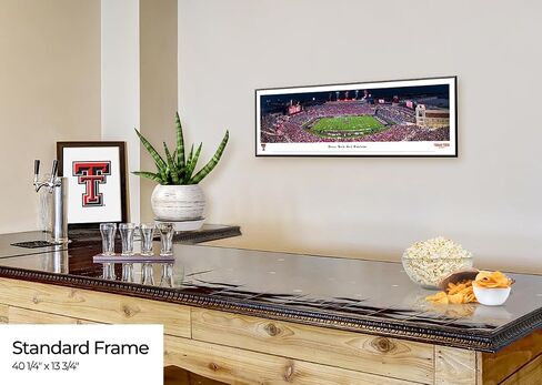 Texas Tech Football - Single Mat, Select Framed Picture by Blakeway Panoramas (41.5"W x 15.5"H) in Saudi Arabia