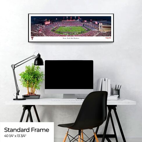 Texas Tech Football - Single Mat, Select Framed Picture by Blakeway Panoramas (41.5"W x 15.5"H) in Saudi Arabia
