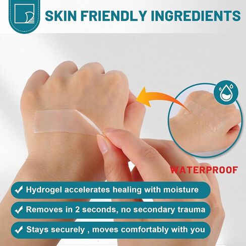 WUYUAN Hydrocolloid Roll for Wound Care, 2in*6.6ft Hydrocolloid Bandages with Self-Adhesive, Extra Large Hydrocolloid Patch Bandages Cut-to-Size, Ultra Absorbent, Waterproof in Saudi Arabia
