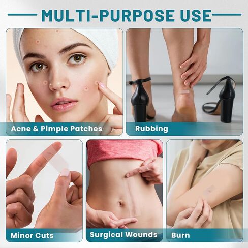 WUYUAN Hydrocolloid Roll for Wound Care, 2in*6.6ft Hydrocolloid Bandages with Self-Adhesive, Extra Large Hydrocolloid Patch Bandages Cut-to-Size, Ultra Absorbent, Waterproof in Saudi Arabia