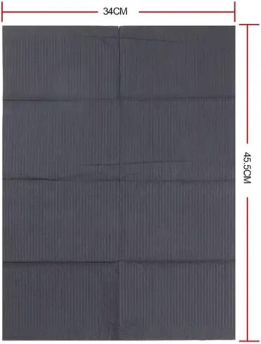 Amira Beauty Disposable Dental Bibs 13" x 18" – 3-Ply, Soft, Tear-Resistant, Waterproof Bibs for Dental, Nail, and Salon Professionals, Tattoo Napkins for Piercing, Pink, Pack of 50 in Kuwait