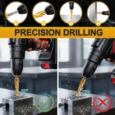 DWA1783IR for DEWALT Step Drill Bit, Step Drill Bit for Metal Impact 1/8-Inch-1/2-Inch in Kuwait