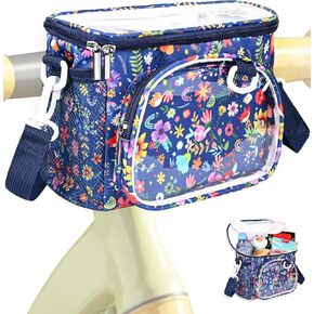 سلة دراجة للأطفال ، حقيبة مقود أمامية للأطفال فتيات الدراجات ، سلة دراجة صغيرة مقاومة للماء مع سحاب لدراجة ثلاثية الدراجات الصغيرة in Kuwait