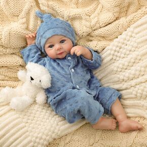 دمى الطفل المولدة واقعية 20 "Sweet Smile LifeLOBROBBORN Baby Baby Doll Full Vinyl Body Posable Life Real Real Like Toddler Bebe مع شهادة ميلاد وأدوات التغذية هدايا للأطفال من العمر 3+ in Kuwait