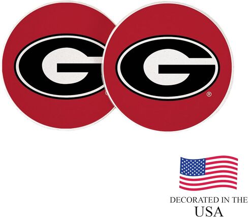 مجموعة منتجات مرخصة من Desert Cactus University of Georgia لملحقات السيارات UGA Bulldogs ماصة من الحجر الرملي (التصميم A) in Saudi Arabia