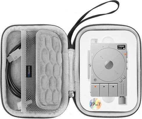 GEEKRIA Audio Interface Carrying Case, Compatible with Teenage Engineering TP-7, EVA Hard Shell Portable Travel Bag (Dark Gray) in Saudi Arabia