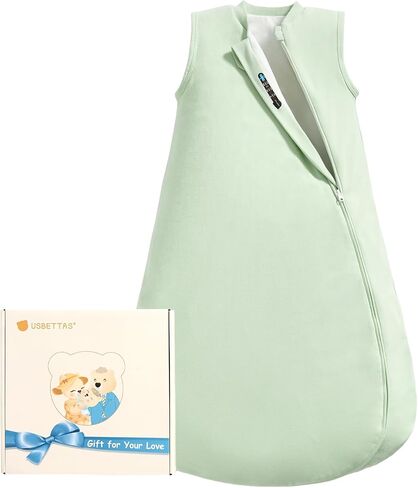 Baby Sleep Sack 6-12 Months, 1.0 Tog Supersoft Thermostatic Cotton Toddler Sleeping Sack for Babies Infant, 2-Way Zipper Baby Wearable Blanket for All Season in Saudi Arabia